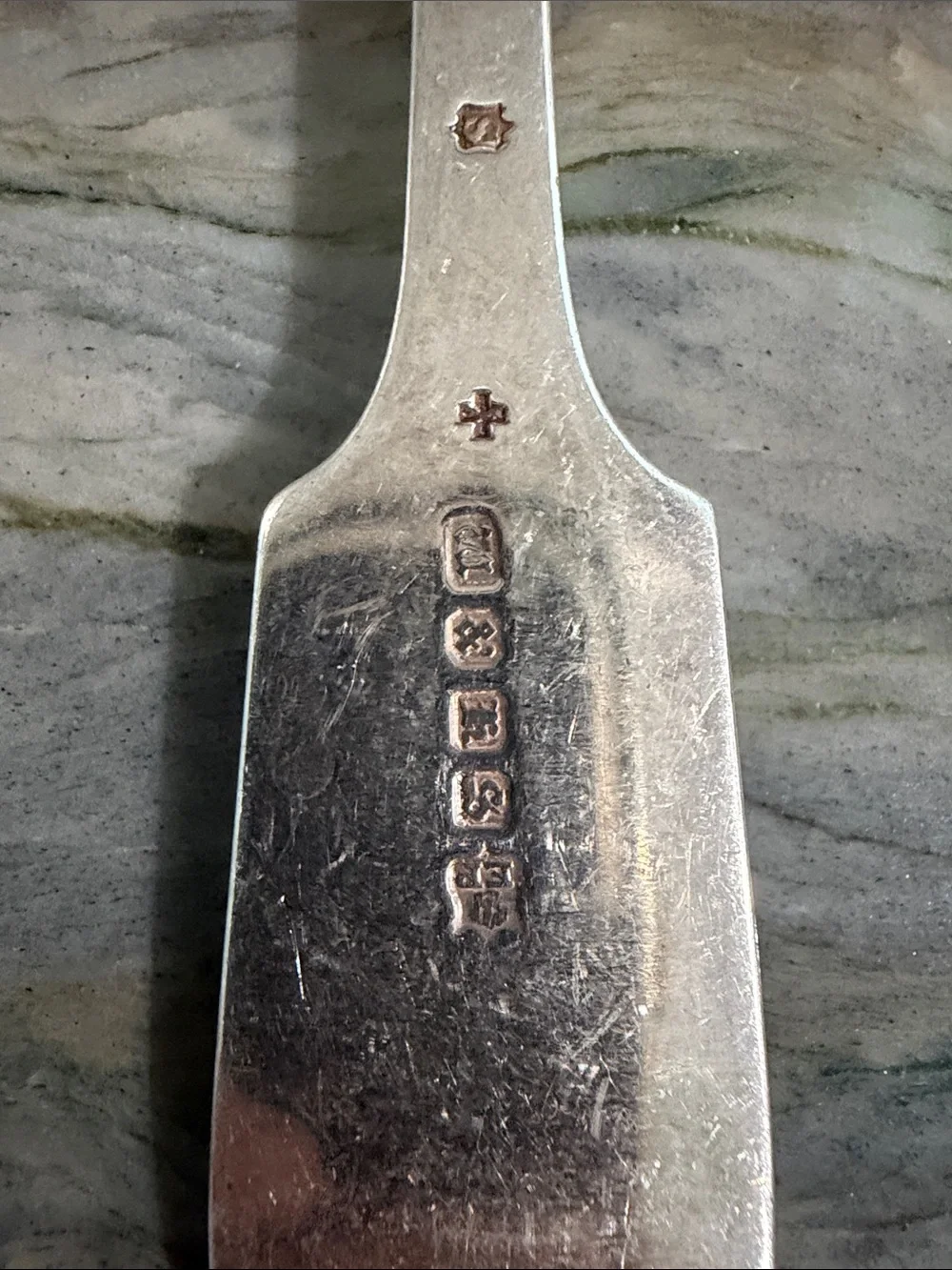 Vintage Monogrammed Silver Dinner Forks - Set of 8